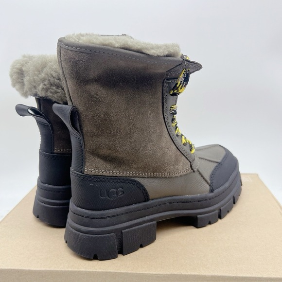 Ugg Ashton Addie Slate Platform Waterproof Combat Boots Women's US 5.5 NEW - Picture 8 of 14